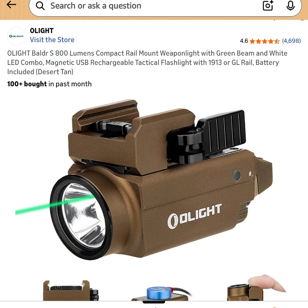 Tactical Flashlight - Brown
